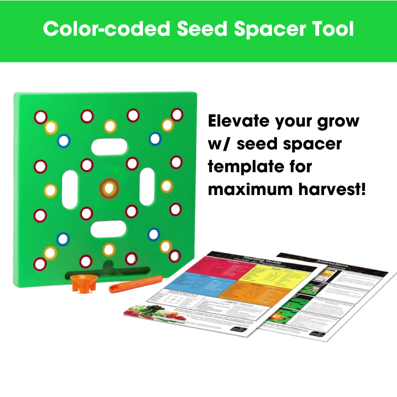 Seed Spacer Template Tool for Maximum Harvest